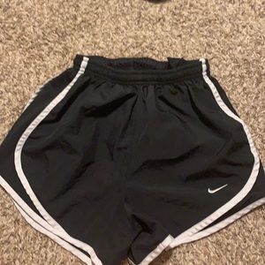 Black Nike athletic shorts